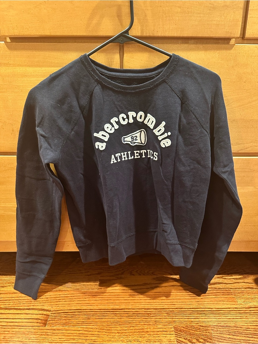 Abercrombie Kids Navy Crewneck 'Athletics' Sweatshirt